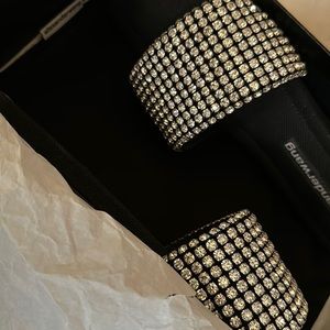 Alexander Wang Anya crystal embellished slides